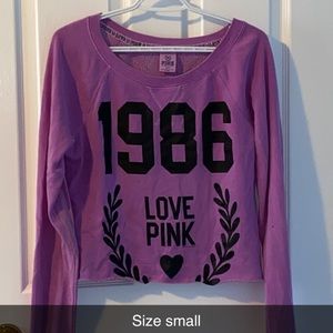 Crew crop top (Pink)